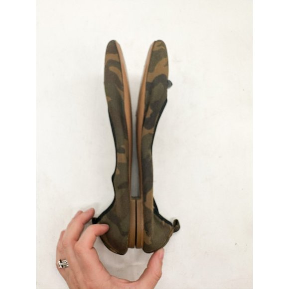 Marc Jacobs Women's Cleo Studded Ballerina Ballet Flat Camouflage 9 - Picture 10 of 11